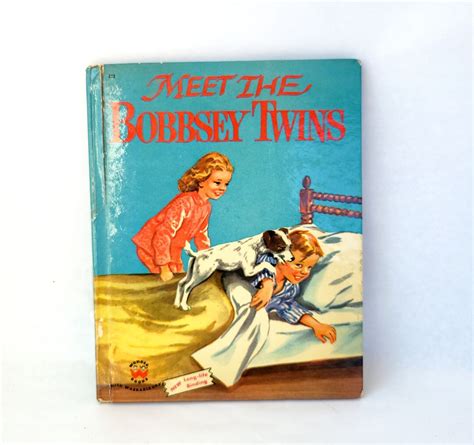 Vintage 1954 Meet The Bobbsey Twins Wonder Book Vintage Etsy
