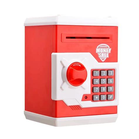 Electronic Atm Piggy Bank Cash Coin Auto Scroll Papermoney Saving Box