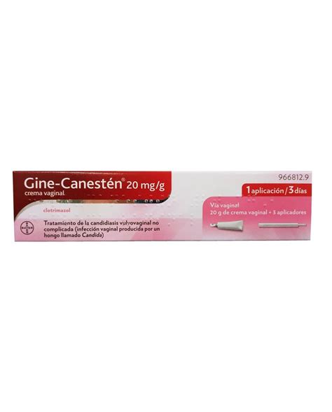 Gine CanestÉn 20 Mgg Crema Vaginal 20 G Cuidado íntimo