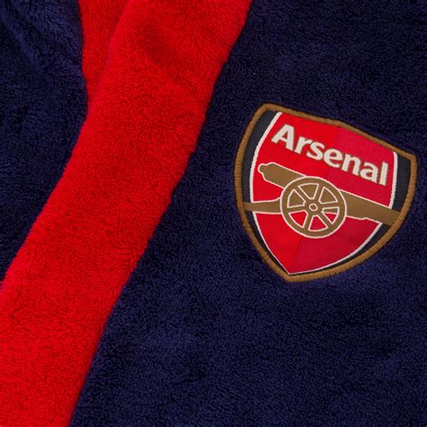 Arsenal FC Official Soccer Gift Boys Hooded Fleece Dressing Gown Robe | eBay
