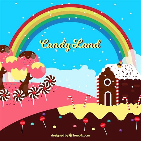 Rainbow Candy Land Vectors And Illustrations For Free Download Freepik