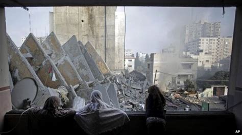 Amnesty Israeli Strikes On Gaza Buildings War Crimes Bbc News