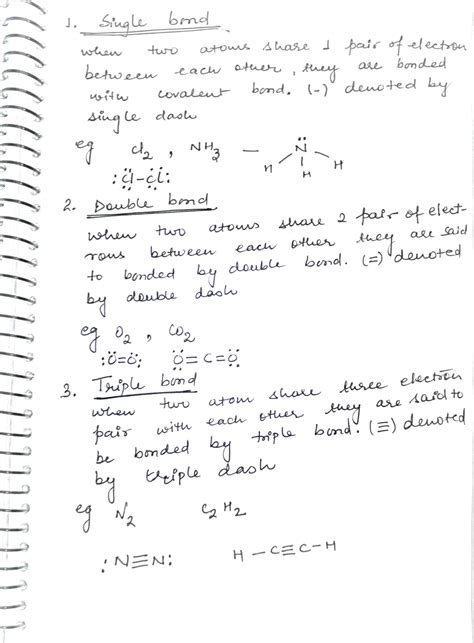 [solved] what are single double and triple covalent bonds and give two course hero