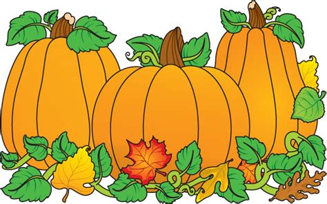 Pumpkins And Fall Leaves Clipart Kid 3 Clipartbarn