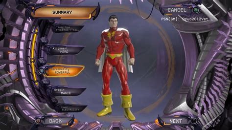 Dcuo How To Make Shazam In The Character Creation Youtube