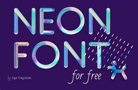 Free Neon Typeface Titanui