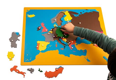 Montessori Europakarte Großes Europapuzzle Montessori Shopde