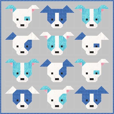 Dog Gone Cute Quilt Pattern Pdf Instant Download Modern