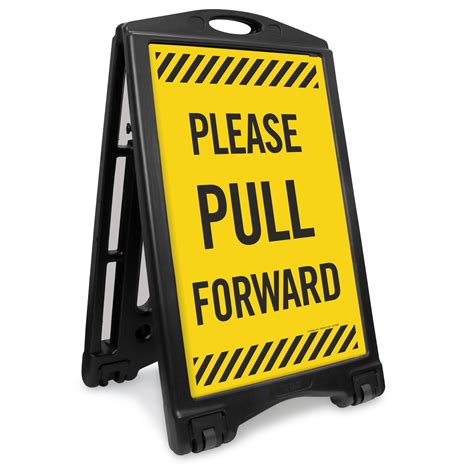 Please Pull Forward Sidewalk Sign Sku K Roll 1114