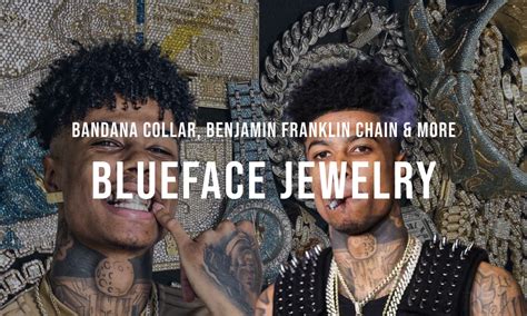 Blueface Jewelry Bandana Collar Benjamin Franklin Chain And More