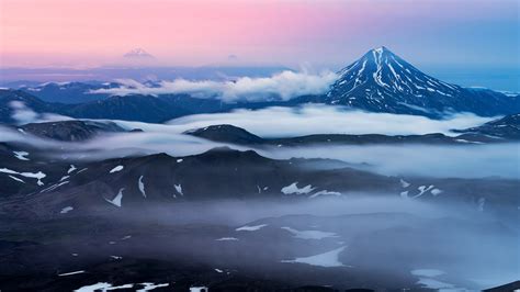 Hintergrundbilder Natur Landschaft Berge Schnee Wolken Nebel