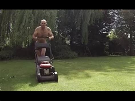 World Naked Gardening Day The Naked Lawn Mower 2017 YouTube