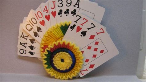 Take the cards into your card holder through the curved part. Playing+Card+Holder+for+Hand+and+Foot.+by+GrandmasPastTime+on+Etsy | Playing card holder ...