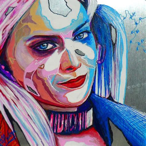 Painting Harley Quinn By Medeya Lemdiya Carré Dartistes