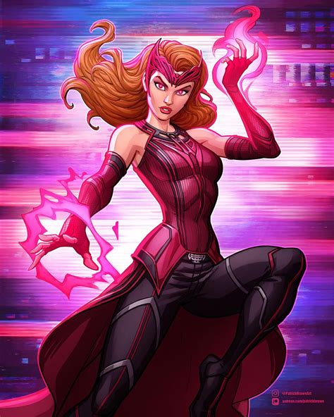 Scarlet Witch Wandavision By Patrickbrown On Deviantart Scarlet Witch Comic Scarlet Witch
