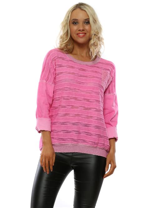 Womens Pink Sweater Pink Top Designer Desirables
