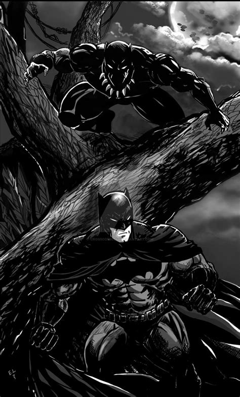 Batman Vs Black Panther By Crosscomics46 On Deviantart