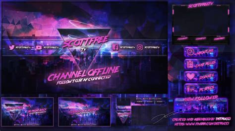Design A Professional Twitch Overlay And Logo By Detrucci Twitch