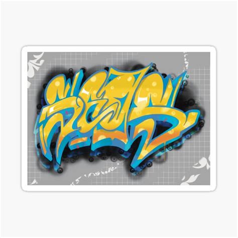 Digital Wildstyle Graffiti Sticker For Sale By Samuelmolina Redbubble