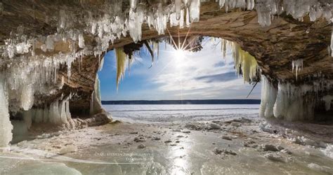 Ice Cave At Grand Island Pictured Rocks National Lakeshore Pictured