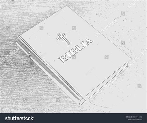 Bible Pencil Drawings Stock Illustration 1212714712 Shutterstock