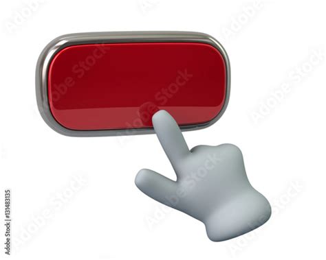 Hand Pressing Red Button Stock Photo And Royalty Free Images On