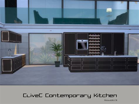 Kitchen Clivec Contemporary By Shinokcr At Tsr Sims 4 Updates