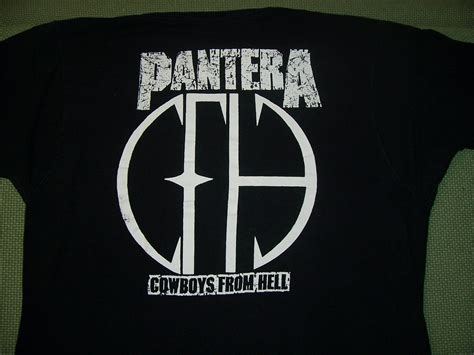 Vintage Pantera Shirt With Cowboys From Hell Logo