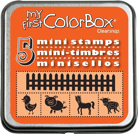Clearsnap My First Colorbox Mini Stamp Set Barnyard Home