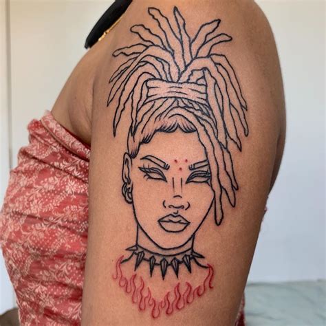 roxann8roxann on instagram “finally got to tattoo locs 🔒” in 2020 black girls with tattoos