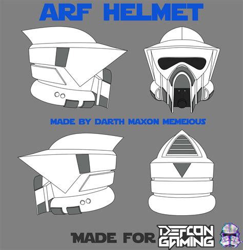 Arf Helmet Template By Memeioussw On Deviantart