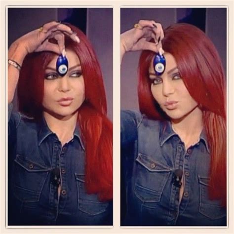 Haifa Wehbe Haifa Wehbe Beauty Red Hair