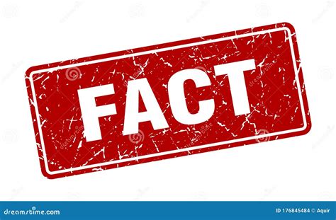 Fact Sign Fact Grunge Stamp Stock Vector Illustration Of Vignette