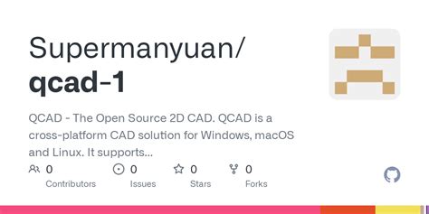 GitHub Supermanyuan Qcad 1 QCAD The Open Source 2D CAD QCAD Is A