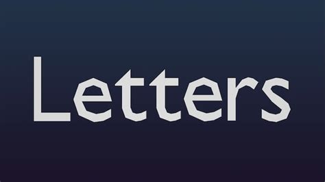 Steam Workshopjust Letters