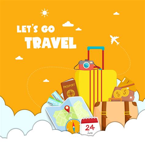 Lets Go Travel Vector Art Icons And Graphics For Free Download