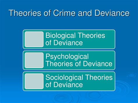 Ppt Deviant Behavior And Social Control Chapter 7