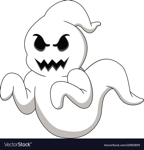 cartoon halloween ghost royalty free vector image