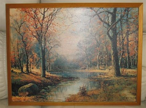 Wood Framed Picturepaintingprint By Robert Wood Titled October Morn