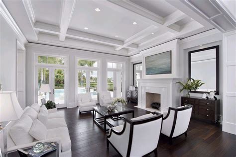 Coffered Ceiling In Living Room Russell Catlett Coiffure