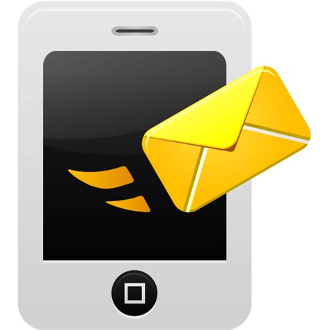 Smartphone message send Icon | Pretty Office 12 Iconset | Custom Icon ...