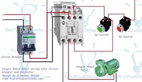 two pole contactor wiring diagram ac