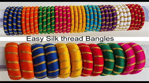 Simple And Easy Silk Thread Bangles At Home Colourfull Silk Thread