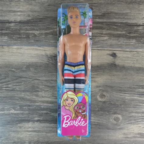 Barbie Ken Beach Doll Wearing Swimming Shorts Trunks Mattel Nib 12 Toy