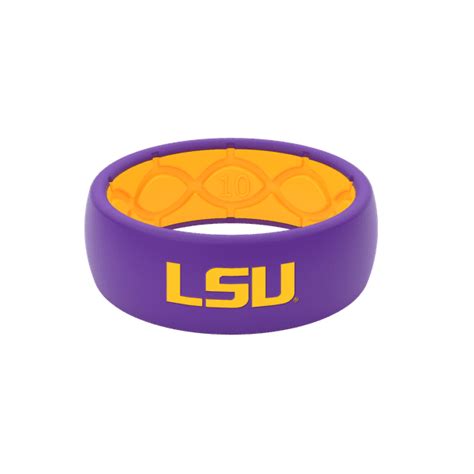 Groove Life Groove Life Collegiate Lsu Silicone Wedding Ring For Men