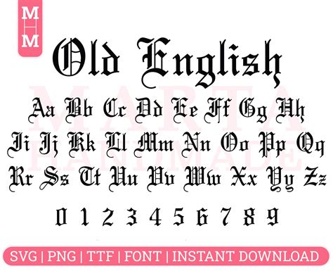 Old English Font Old English Font Svg Latin Font Roman Font Clipart