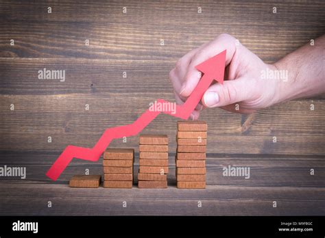 Career ladder, successful business and investment growth Stock Photo
