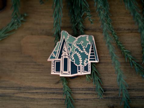 Witch Cottage Enamel Pin · Banquet Store · Online Store Powered By Storenvy