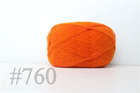 Knitting Yarn Pure Wool Yarn 100 Carrot Orange 760 Etsy