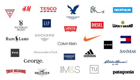 These logos are all unmistakable, consistent, or extremely simple. Famous Fashion Brands Logo - LogoDix